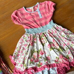 Rose print dress